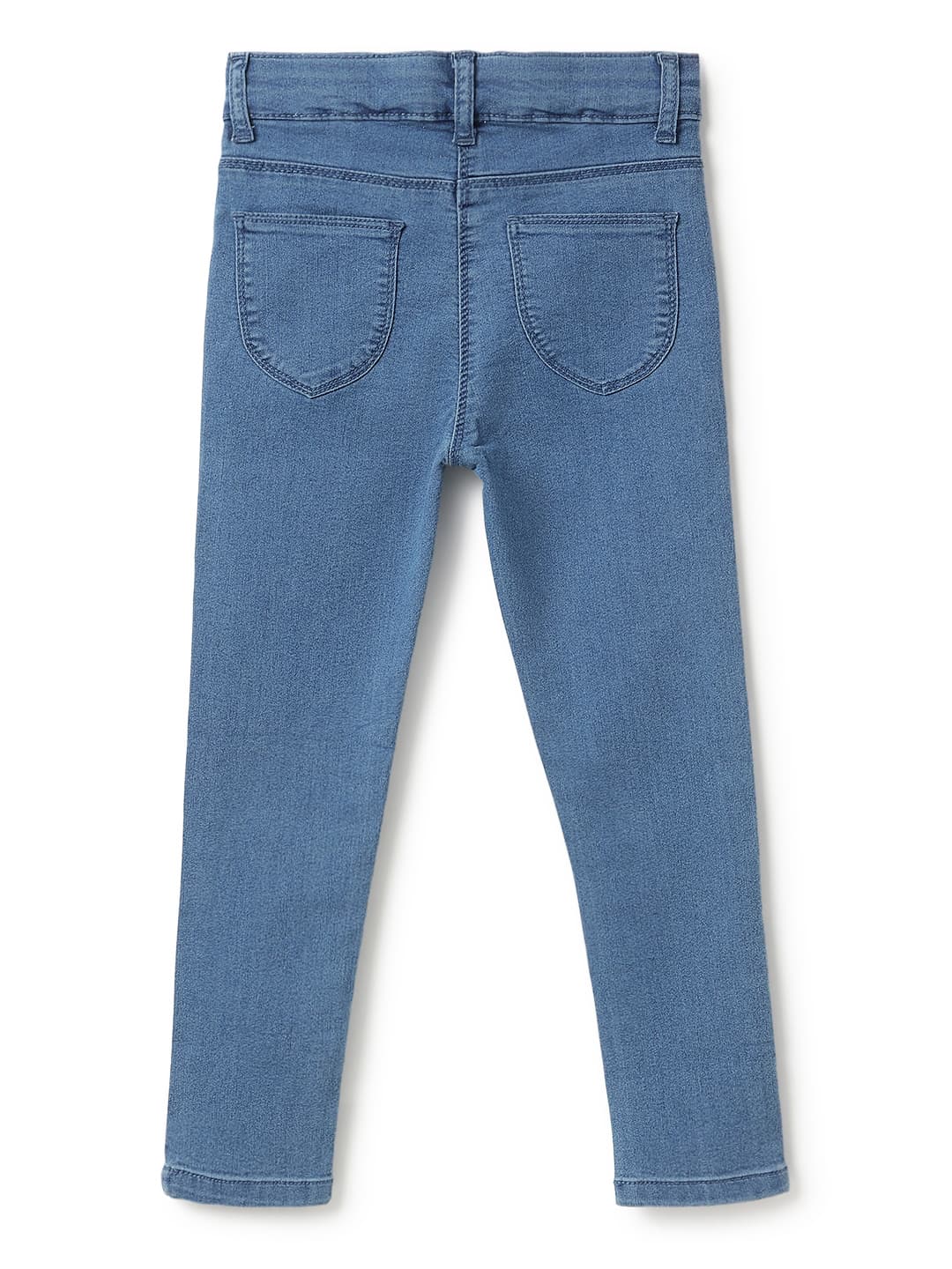 TALES & STORIES Girls Slim Fit Mid-Rise Stretchable Denim Jeans