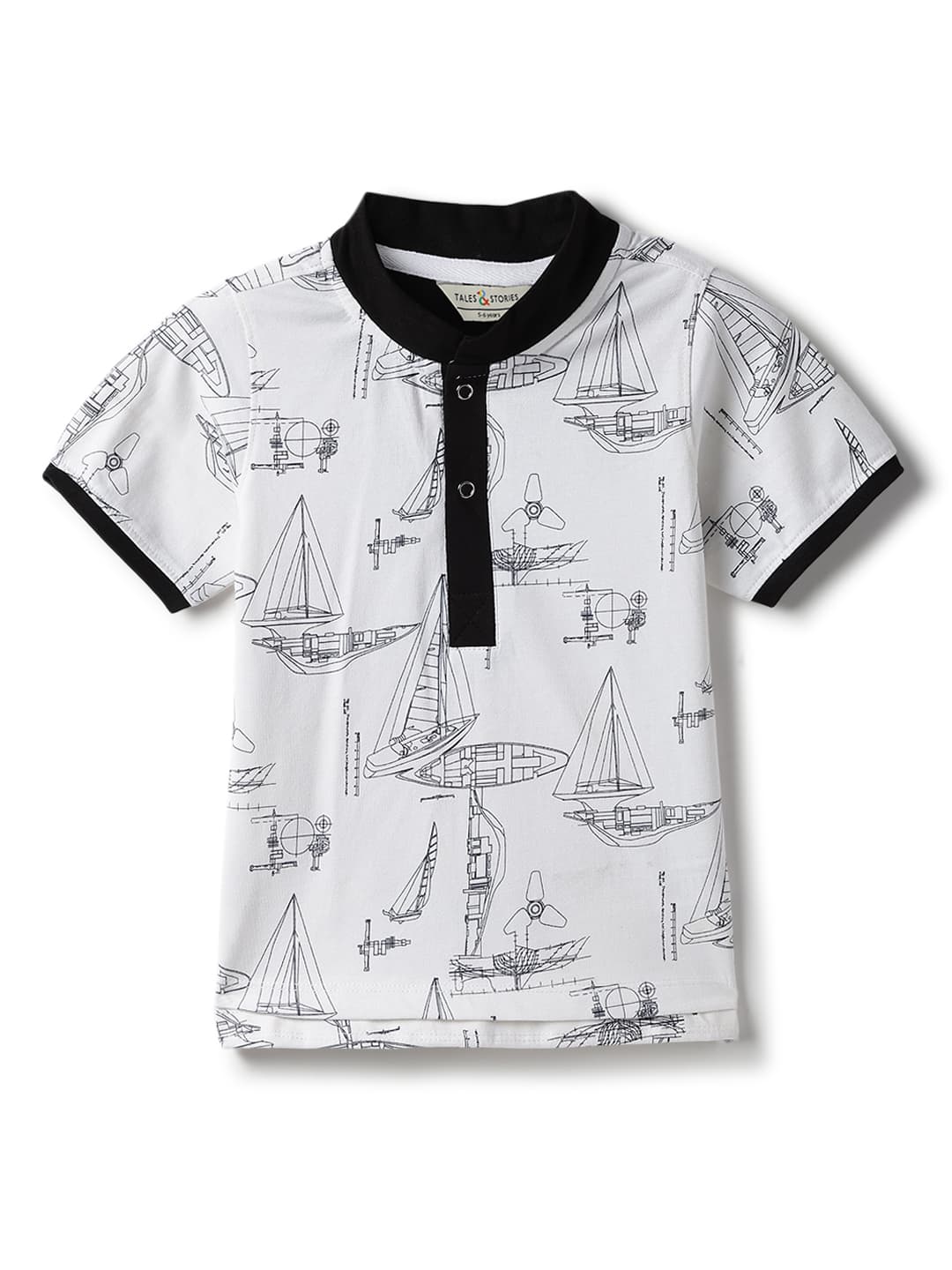 TALES & STORIES Boys Printed Cotton T-shirt