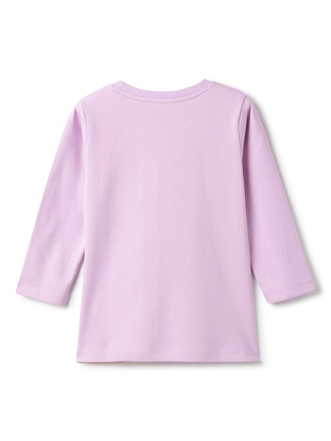 TALES & STORIES Girls Lavender Cotton Tshirts