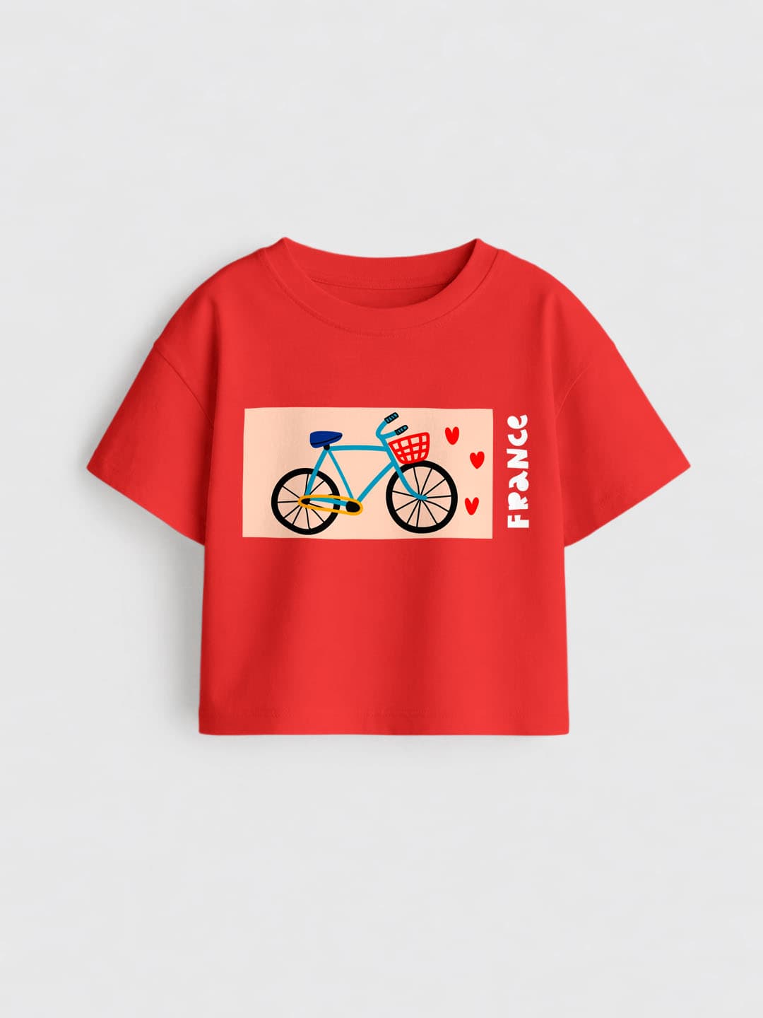 Girls CycleFrance Red Tshirt 3YR