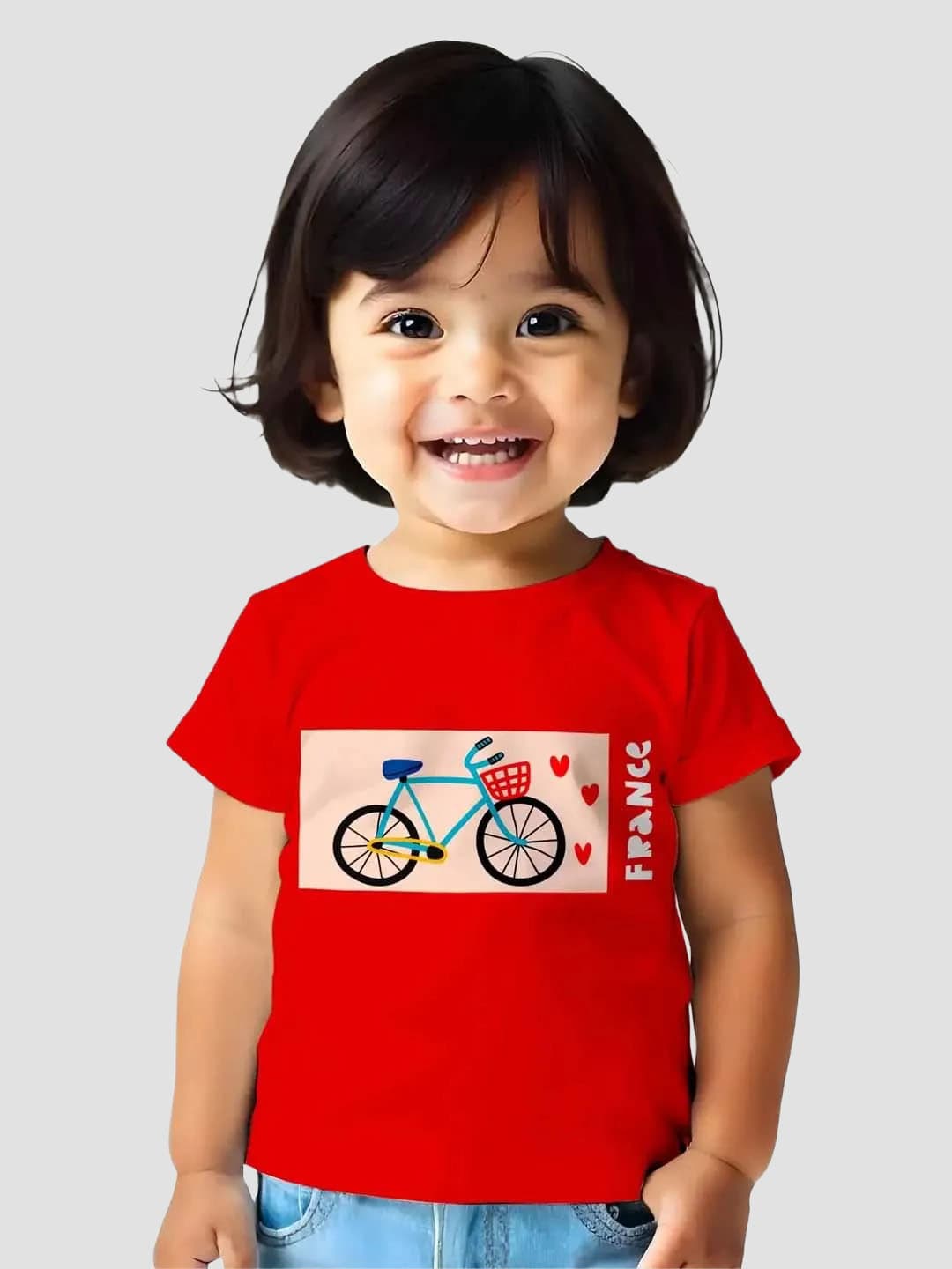 Girls CycleFrance Red Tshirt 3YR