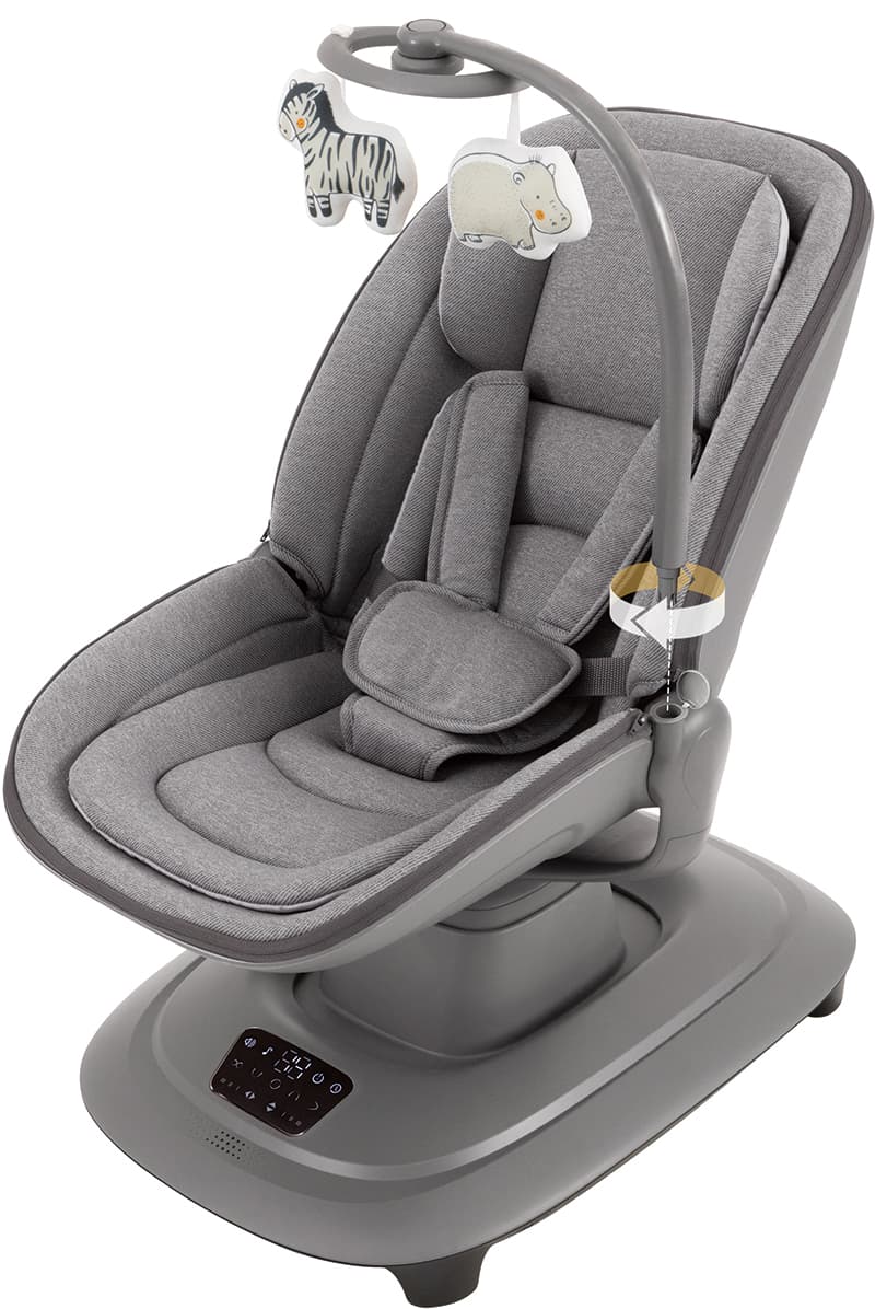 Mastela Deluxt Multi-Motion Baby Cradle Dark Grey Birth+ to 36M