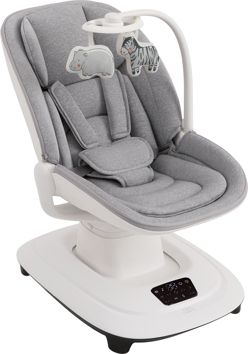 Mastela Deluxt Multi-Motion Baby Cradle Grey Birth+ to 36M