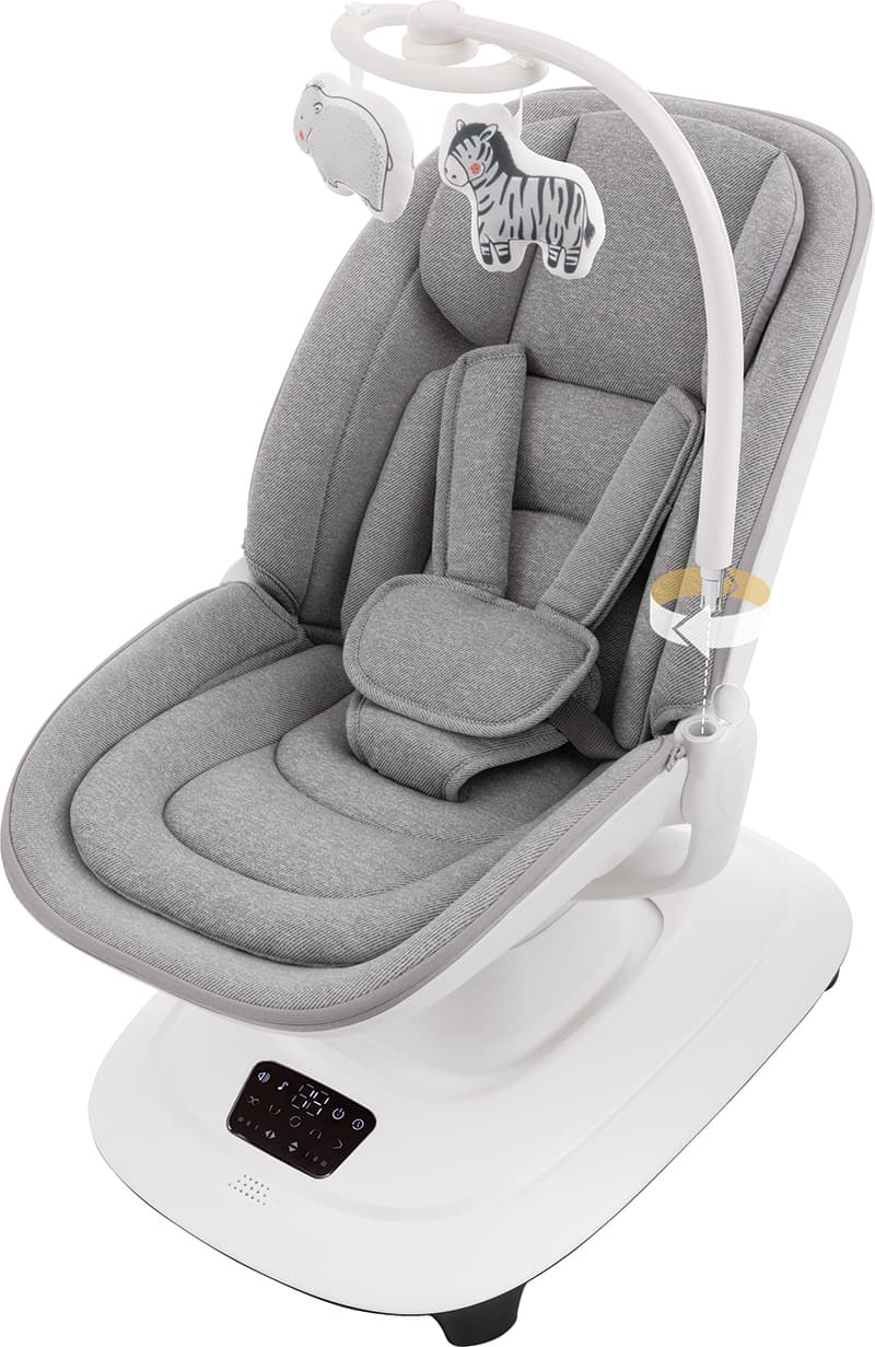 Mastela Deluxt Multi-Motion Baby Cradle Grey Birth+ to 36M
