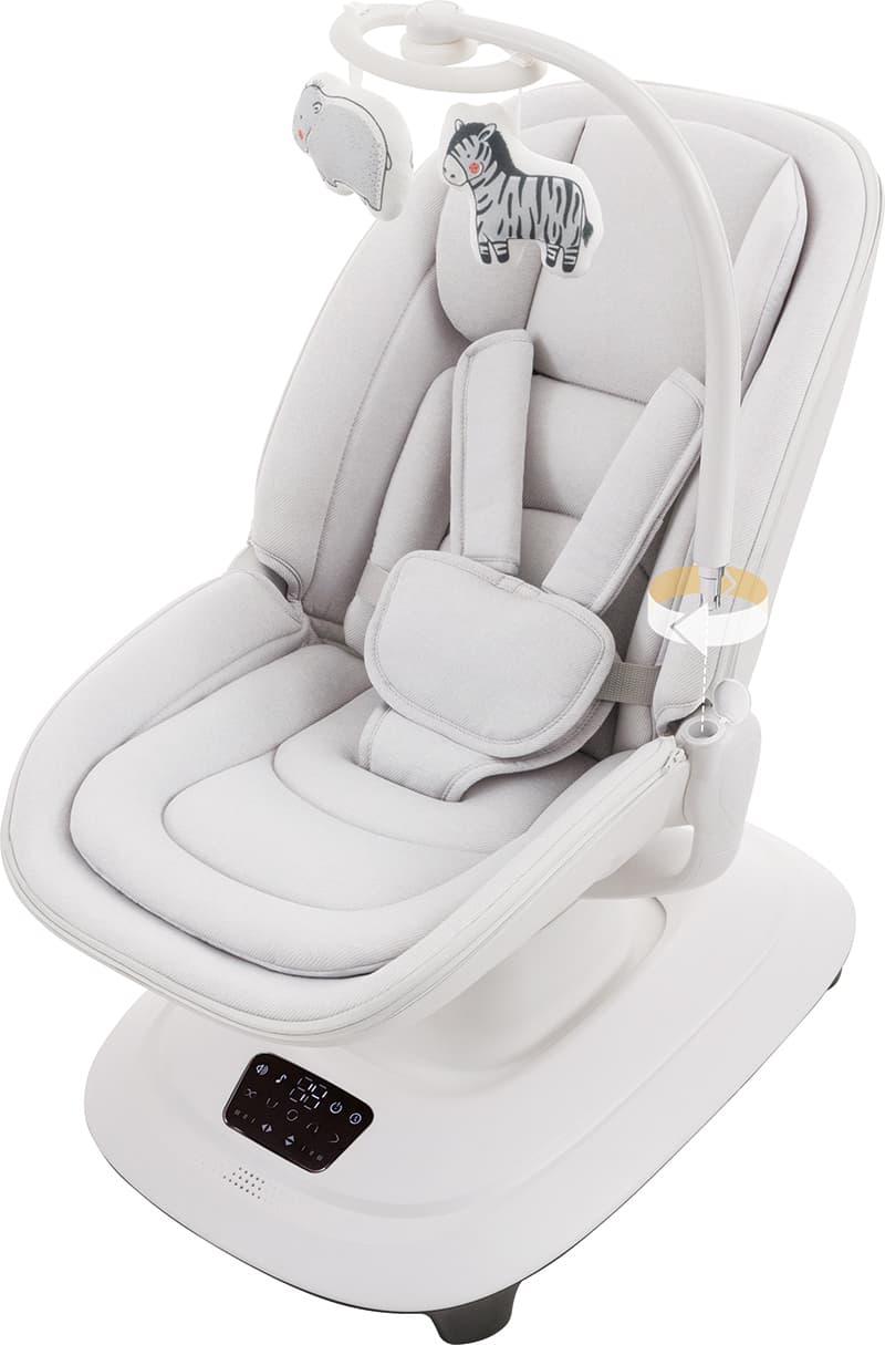 Mastela Deluxt Multi-Motion Baby Cradle White Birth+ to 36M