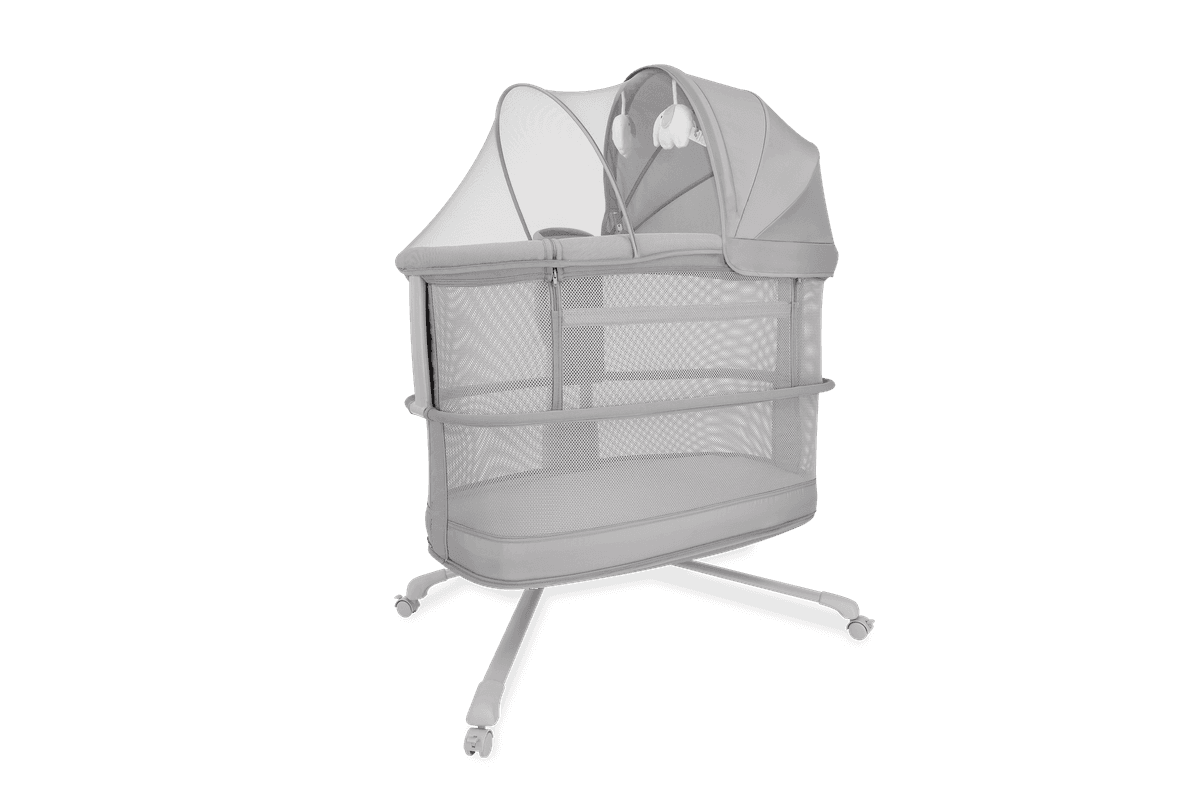 Mastela Dream Starlight Bedside Bassinet Dark Grey Birth+ to 12M