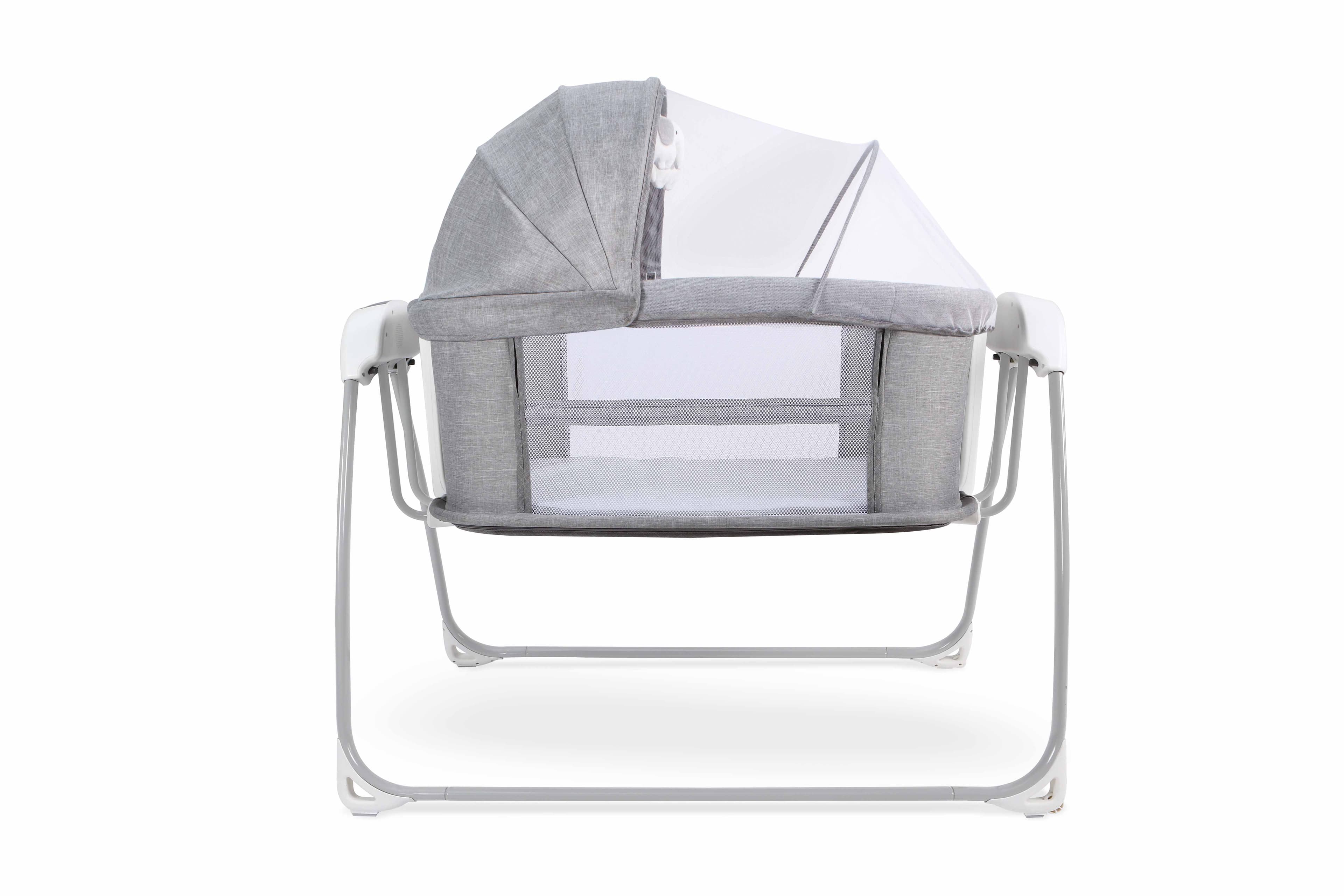 Mastela Deluxe 4 in 1 Bassinet Grey Birth+ to 12M