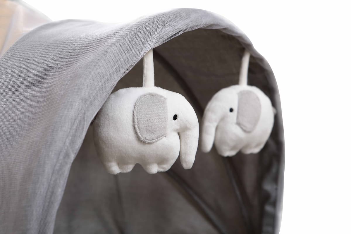 Mastela Deluxe 4 in 1 Bassinet Grey Birth+ to 12M