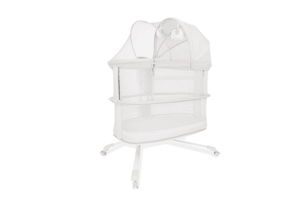 Mastela Dream Starlight Bedside Bassinet Lite Grey Birth+ to 12M