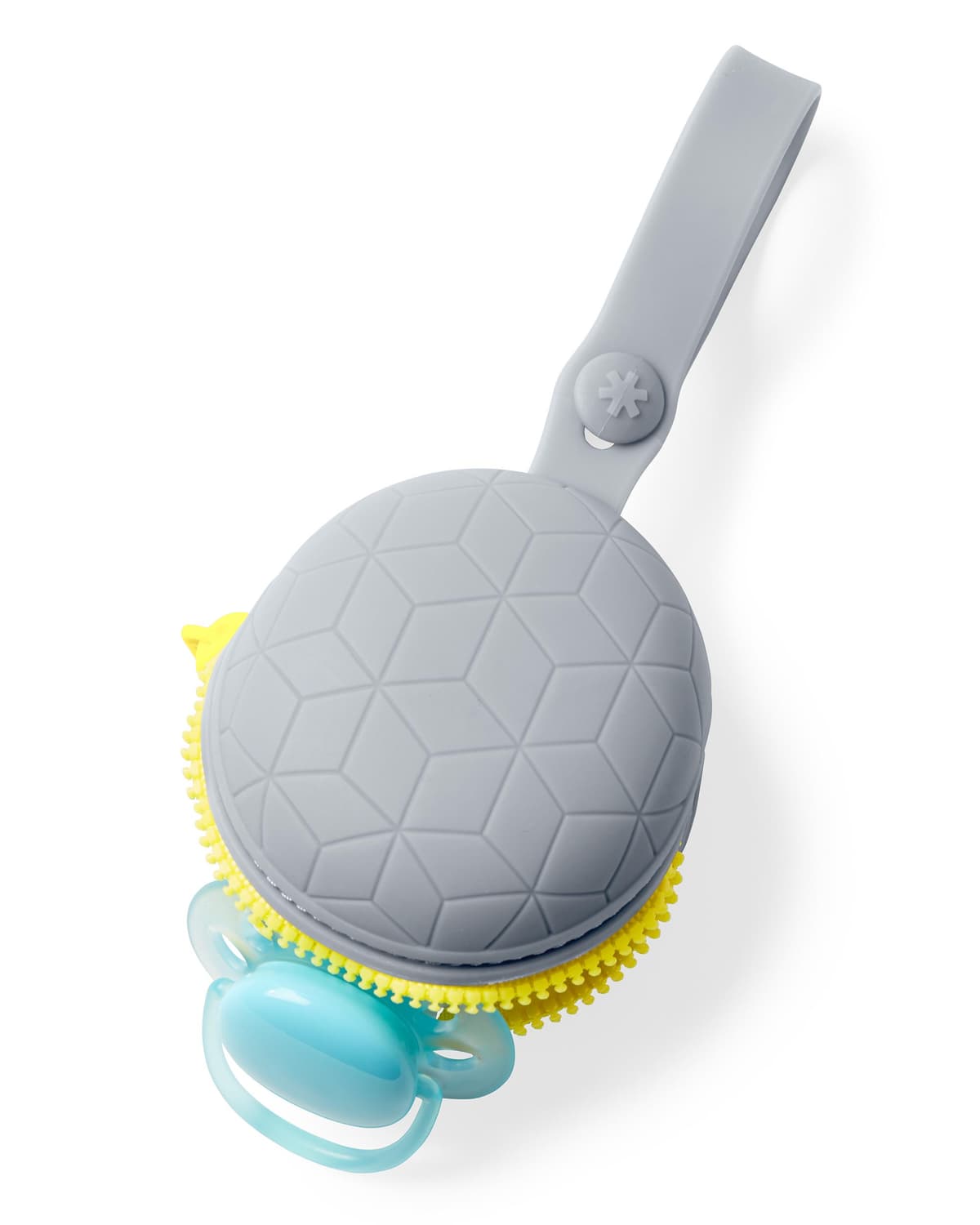 Skip Hop Grab & Go Silicone Pacifier Holder Grey Birth to 24 M