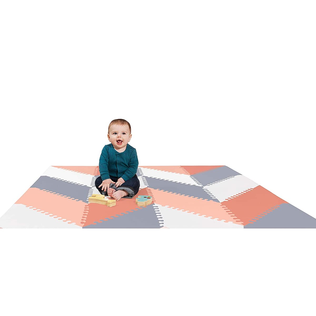 Skip Hop Playspot Geo (Ff) Grey-Peach Birth+ to 24M