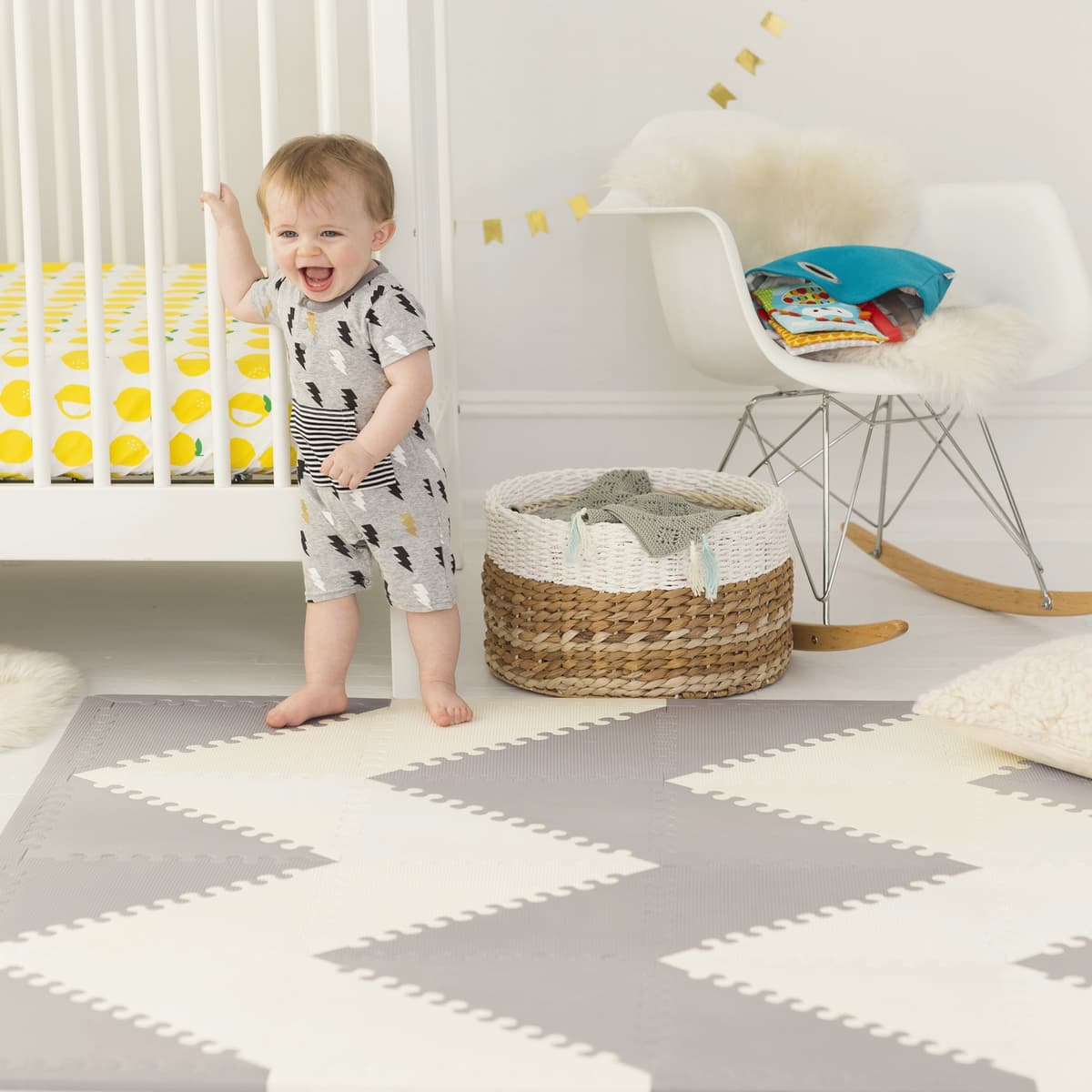 Skip Hop Playspot Geo (Ff) Grey-Cream Birth+ to 24M