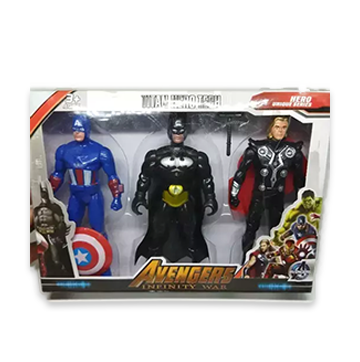 Super Hero Set of 3, 15 cm Action Figures Toys. Set of 3,
