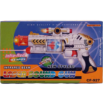Infrared Beam Laser Gun with Attractive Lights And Sound Guns & Darts (Multicolor)