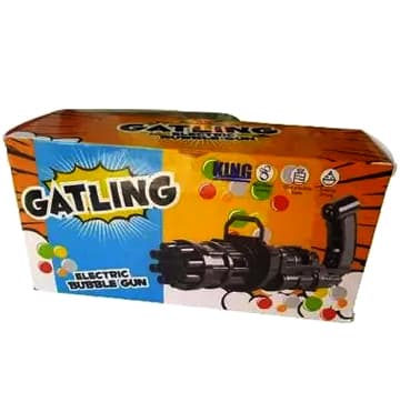 Machine Bubble Gun Toys for Kids, Toddler, Green (B)