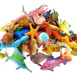 Big Size Action Figure Aquatic Animals Toys for Kids Set Zoo - 5 Pcs
