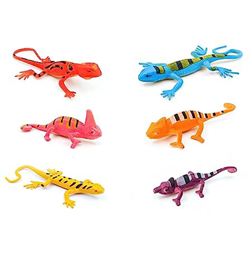 Reptile Animal Toys for Kids, Reptiles Toys for Kids, Lizard Toy for Kids, Artificial Reptile Lizard Animal Figures for Kids Education Toy, Rubber Reptile Toys Set for Children