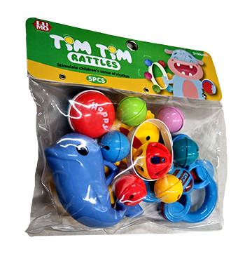 Tim Tim Rattle pack of 5 (Multicolor)