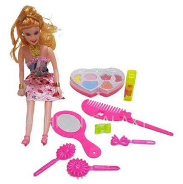 Pretty Girl Doll With Beauty Kit