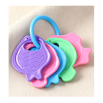 Aqua Baby Teether Fish Shaped Blue ring