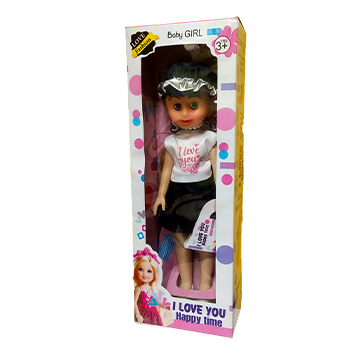 I love you happy Time Barbie Doll (Black)