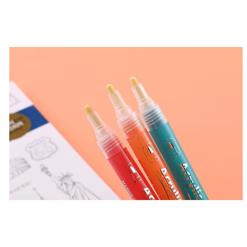 12 pcs Acrylic markers