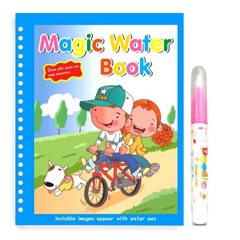 Kids Riding Cycle Magic resuable Water-Coloring Book (Small)