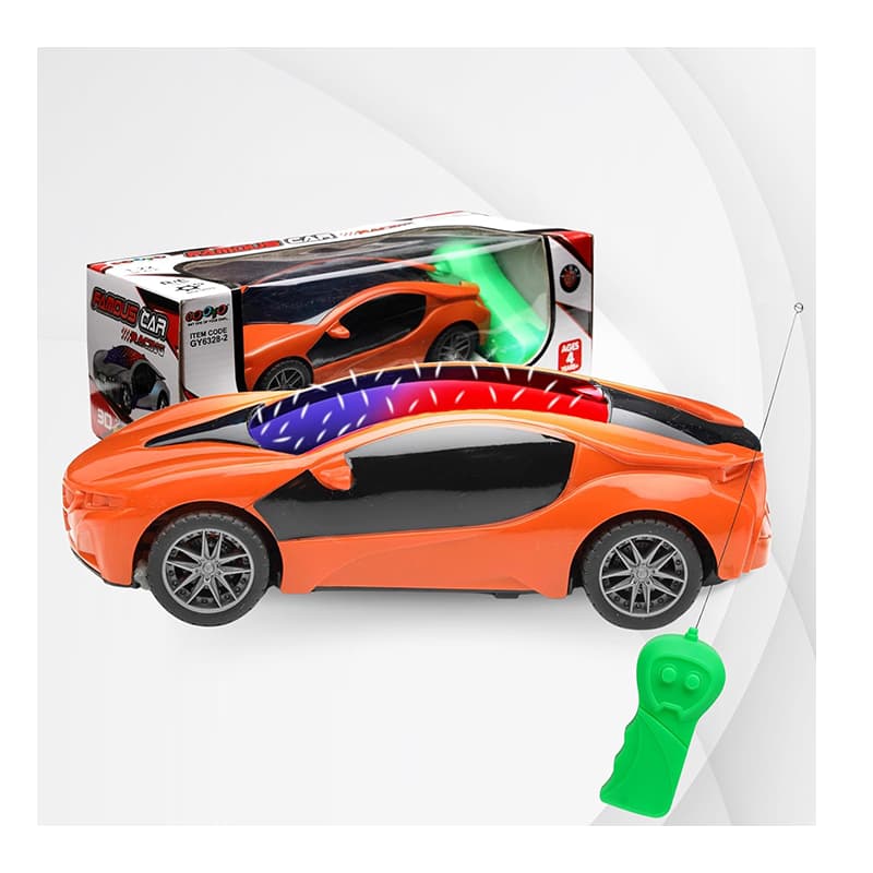 Gooyo Famous racing Car 1:22 Scale with 3 D light (Orange)