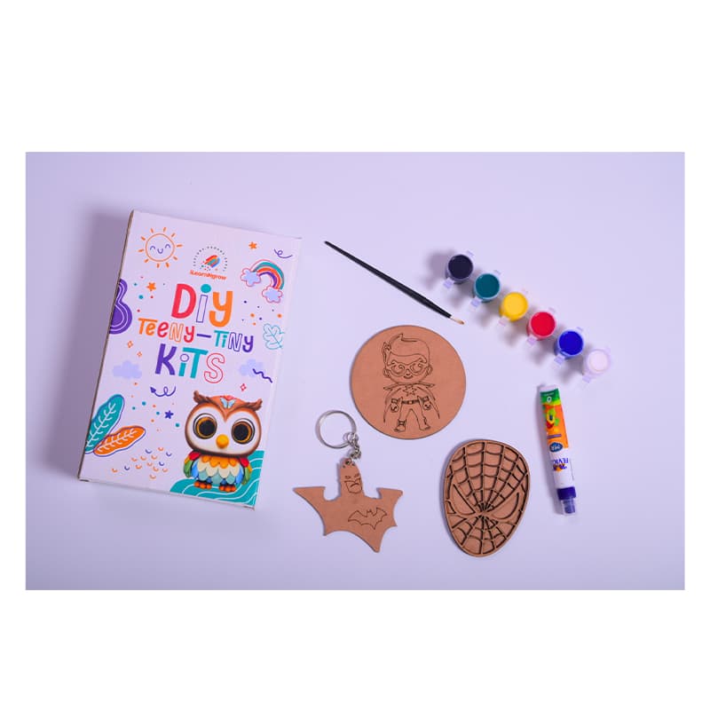 ilearnngrow Teeny Tiny DIY SuperHero Painting Kit