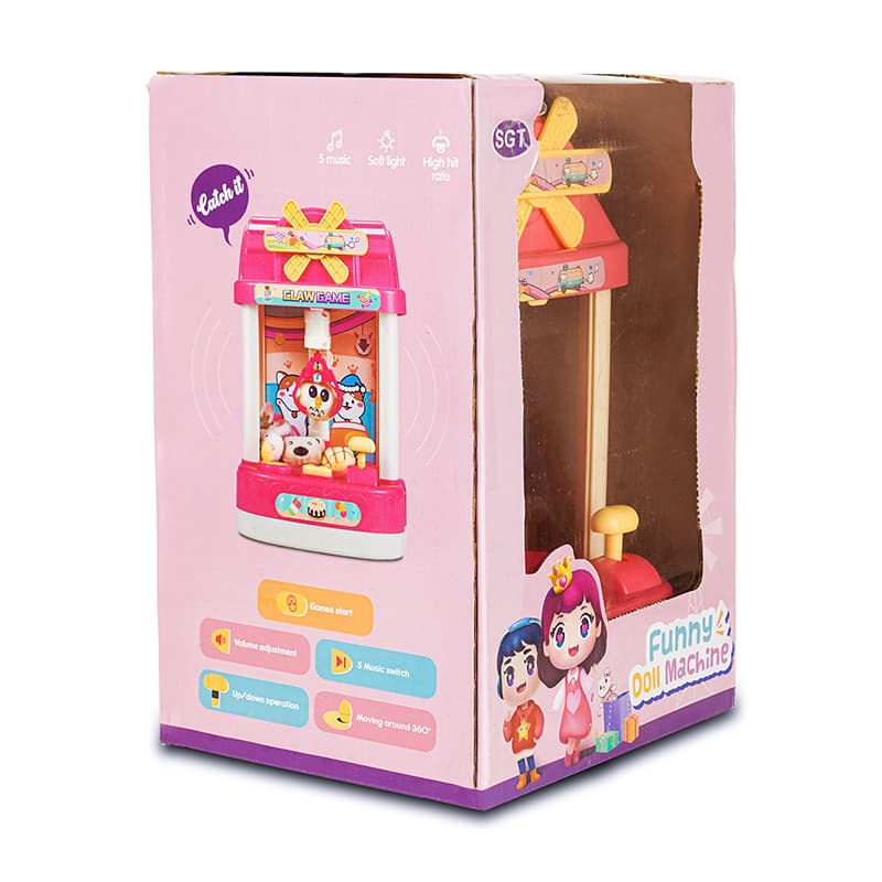 ILEARNNGROW Teddy Mini Plush Toys Claw Machine with Music and Lighting Small Gift for Kids,Children pink | Toys & Hobbies | Games | Electronic Games |