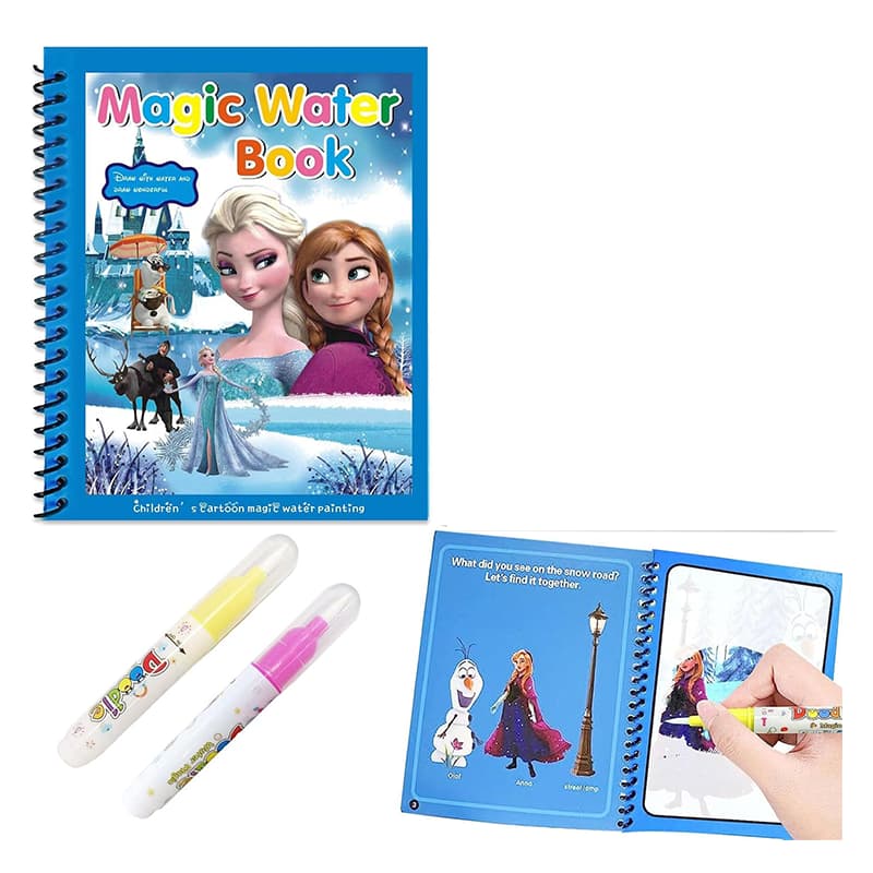 Frozen Water Coloring Magic Book Invisible Ink