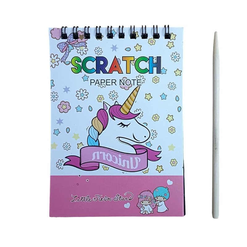 Unicorn Secret Garden Scratch Paper Art Book (small)