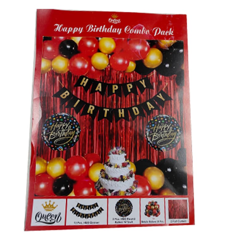 Small size Happy birthday combo pack (Red)