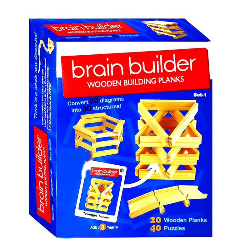 Ekta BRAIN BUILDER WOODEN BLOCKS