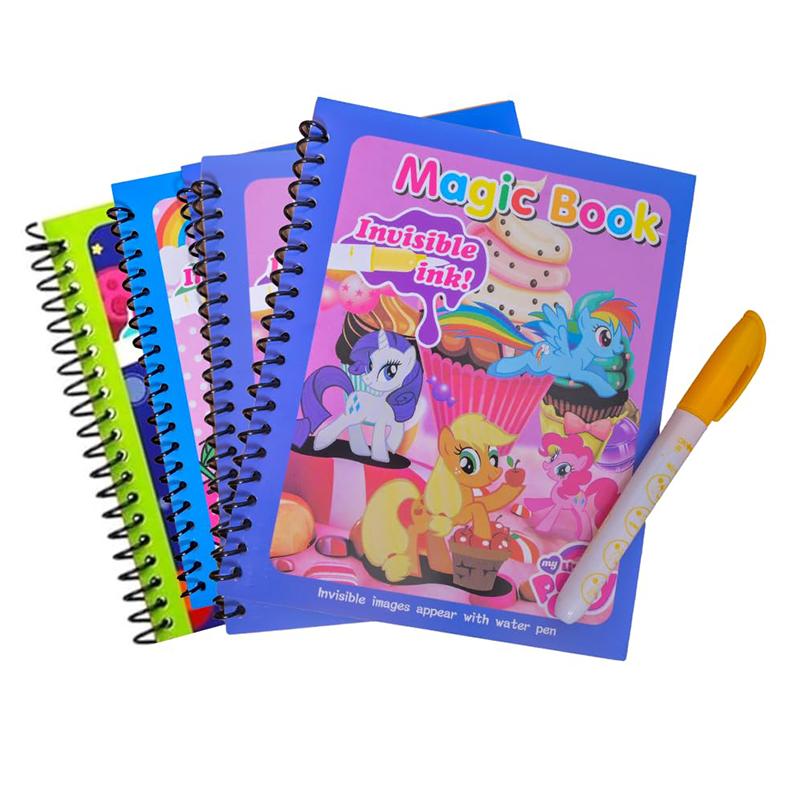 Unicorn Water Coloring Magic Book Invisible Ink - Pink | Art & Craft Kit for Kids | DIY Creative Activity Set | Art & Craft