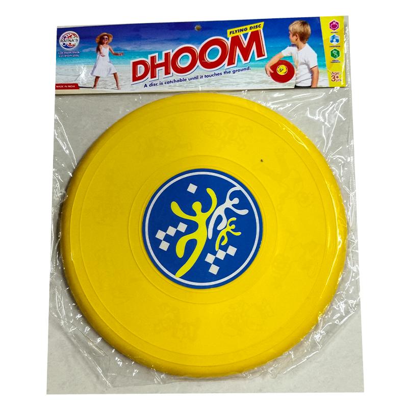 Ratnas Dhoom Flying Disc (Yellow) | Sports Toy for Kids | Outdoor Fun Activity Sports Set | Sports Toys