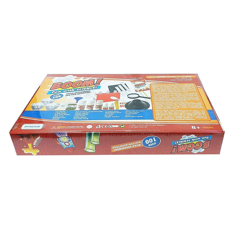 Ekta Boom Fun with Science Science Lab Kit 101 Experiments Inside 24 Lab Tool 80 Page | Board Game for Kids & Family | Strategy Fun Indoor Game | Board Games