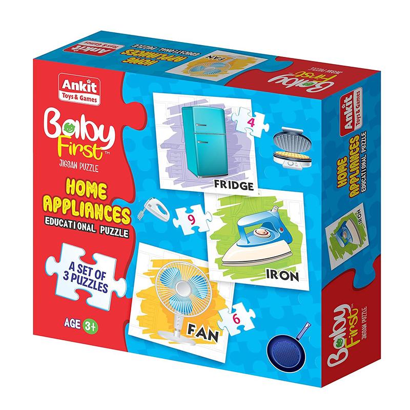 Ankit Toys Ankit Baby first home appliances jigsaw puzzle | Puzzle for Kids | Brain Development Jigsaw Puzzle | Puzzles