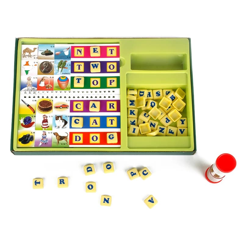 TOY FUN Missing Letter Strain Your Brain And Spell In Time - 50 Letter Tiles (Multicolor) | Educational Toy for Kids | Learning Development Skill Building Toy | Educational Toys