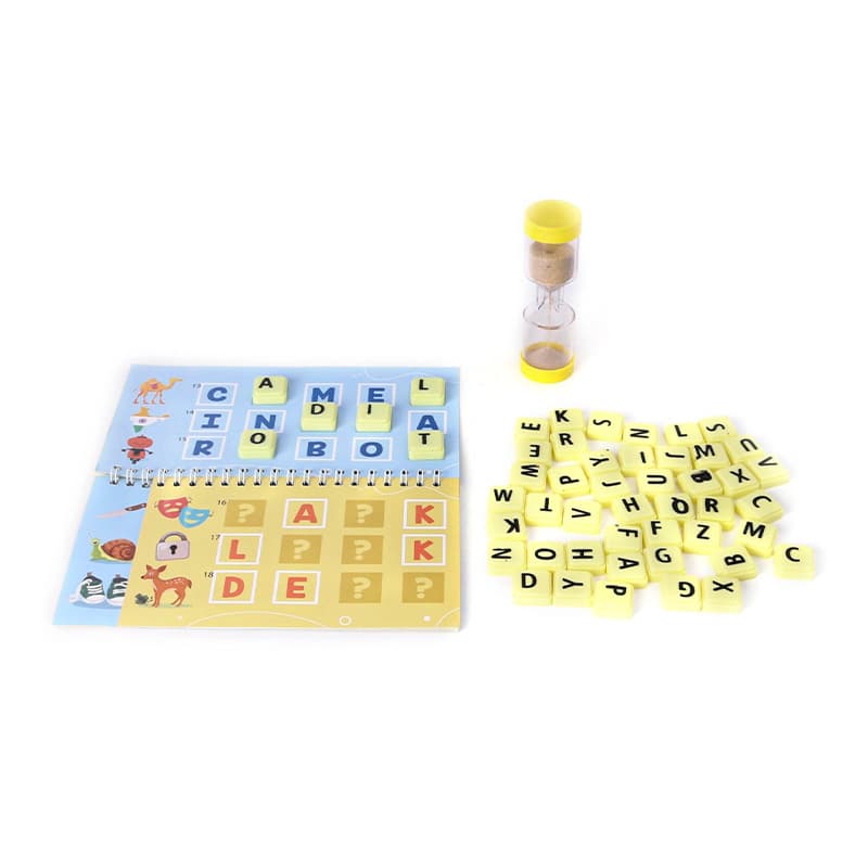 TOY FUN Missing Letter Strain Your Brain And Spell In Time - 50 Letter Tiles (Multicolor) | Educational Toy for Kids | Learning Development Skill Building Toy | Educational Toys