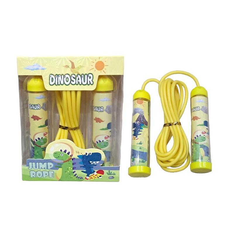 AIQTE Dinosaur Printed Skipping Ropes | Sports Toy for Kids | Outdoor Fun Activity Sports Set | Sports Toys