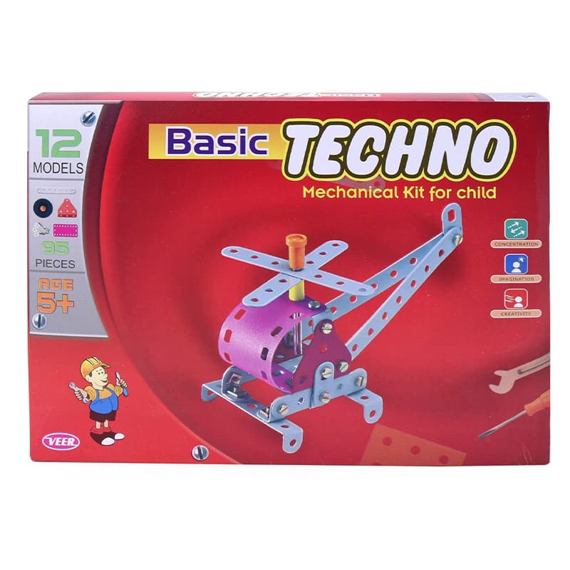 Basic Techno Mechanical Engineering Educational Toy Kit Constructive Building Blocks and Models Construction Set for Kids
