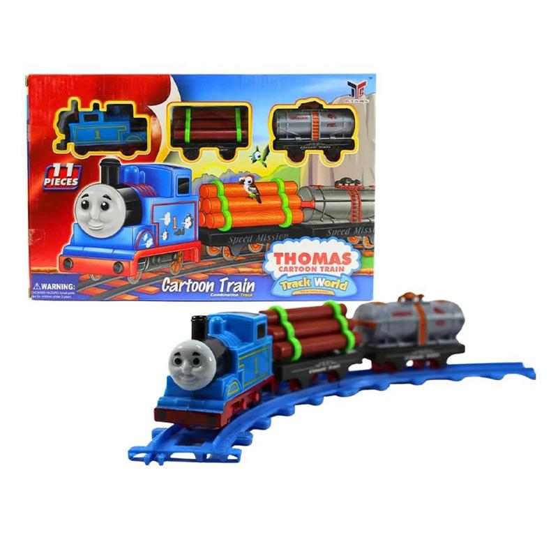 11 Pc Thomas Cartoon Train with Combination Track Battery Operated Train Set