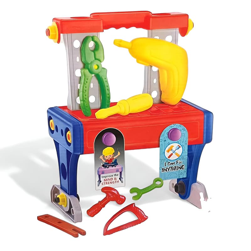 mamma mia Mechanic Counter (33Pcs) | Role Play Toy Set for Kids | Pretend Play Kitchen Doctor Kit | Role Play