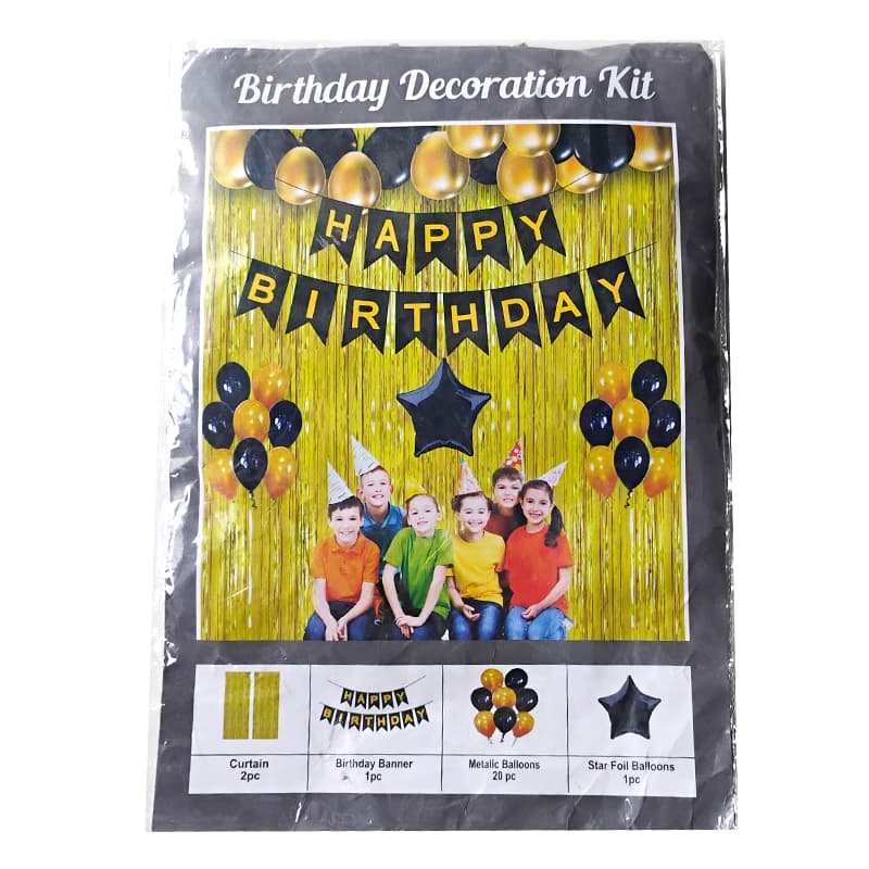 Happy Birthday 4 item kit (Golden)