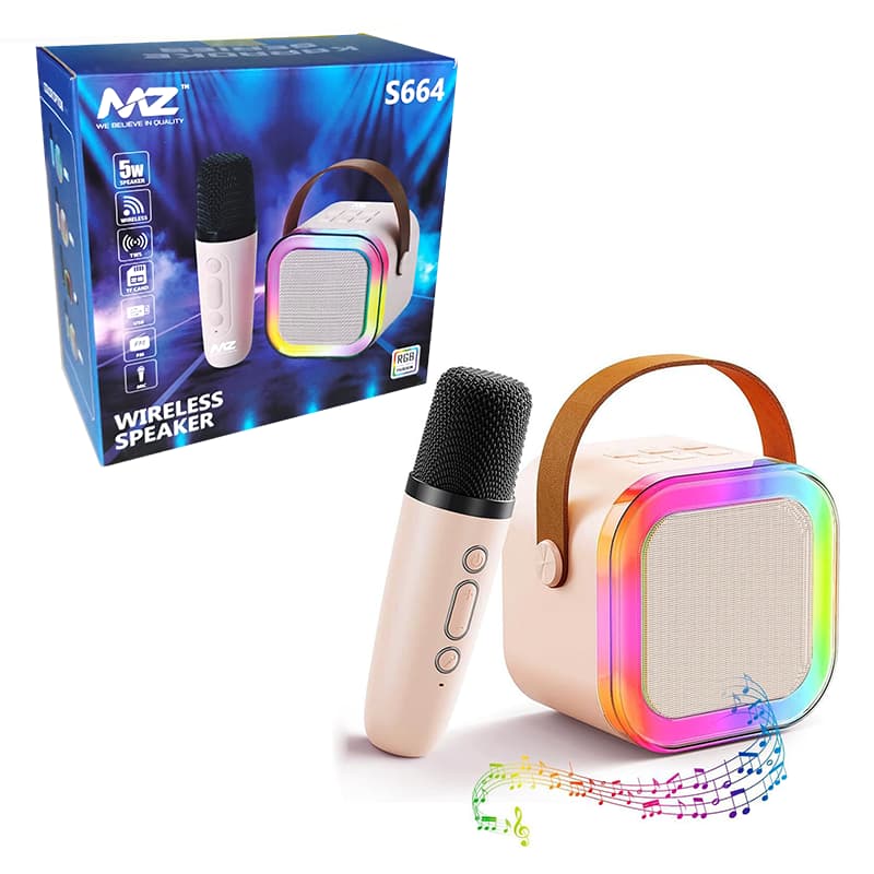 Karaoke Series MZ S664 Wireless Speaker (Pink)