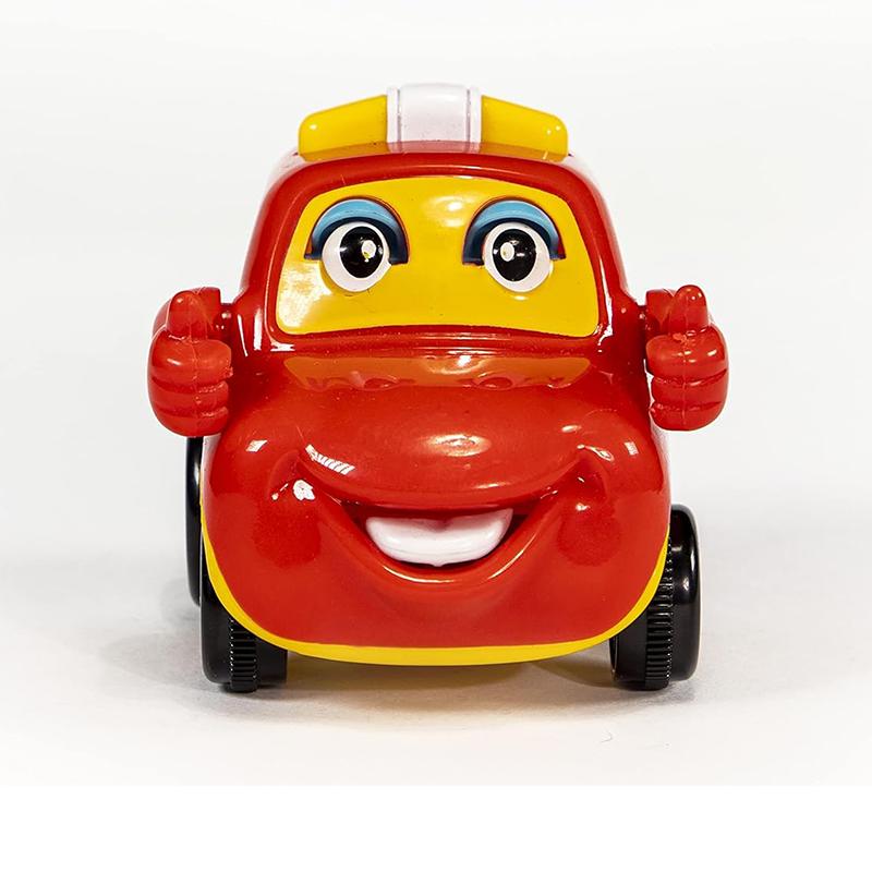 Smile Car Toy Push & Go Car Toy for Kids (Red) | Toy Car for Kids | Pull Back Diecast Race Car Toy | Toy Cars