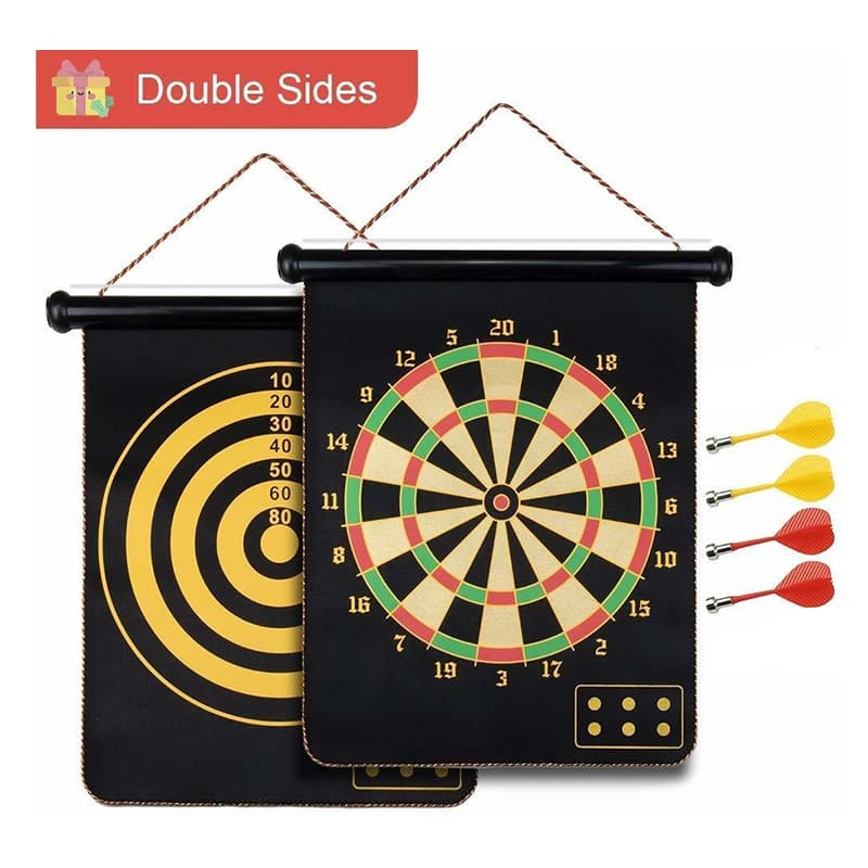 Magnet dartboard(17 inch) - Black | Board Game for Kids & Family | Strategy Fun Indoor Game | Board Games