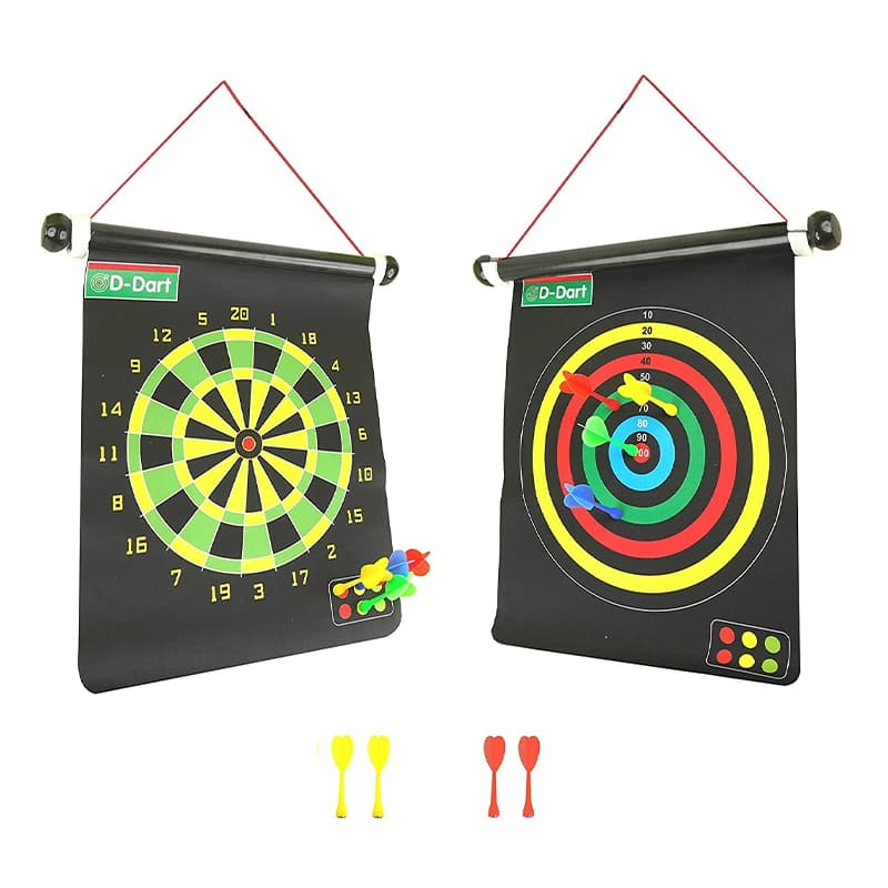 Magnet dartboard(17 inch) - Black | Board Game for Kids & Family | Strategy Fun Indoor Game | Board Games