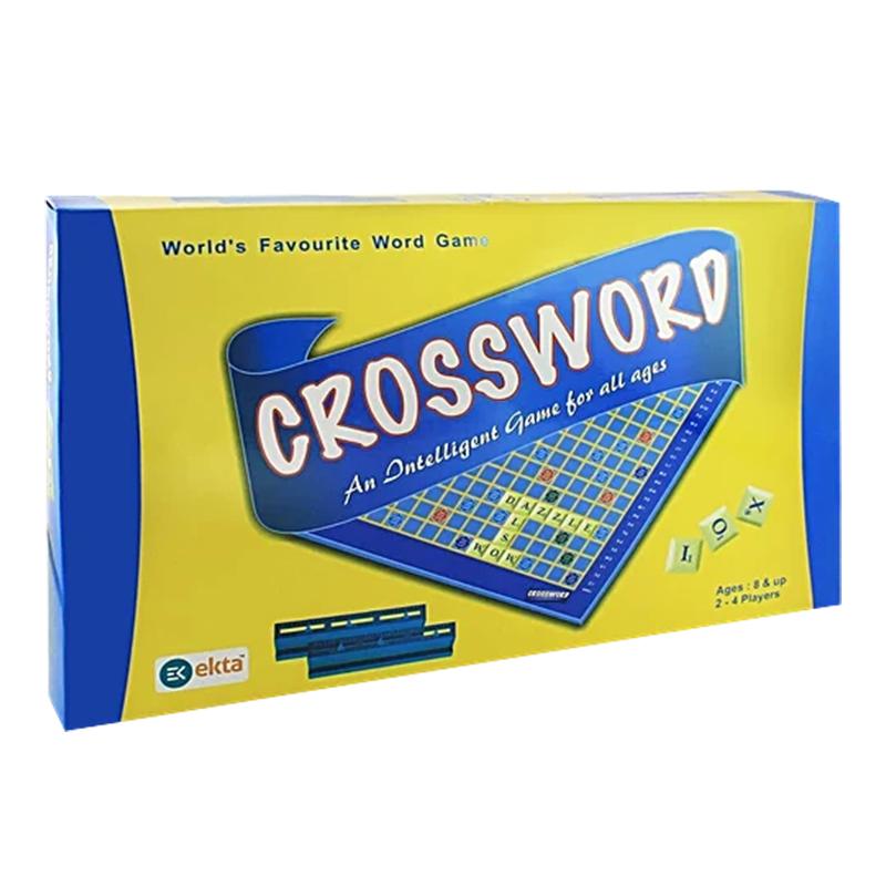 Ekta Crossword Board Game | Board Game for Kids & Family | Strategy Fun Indoor Game | Board Games